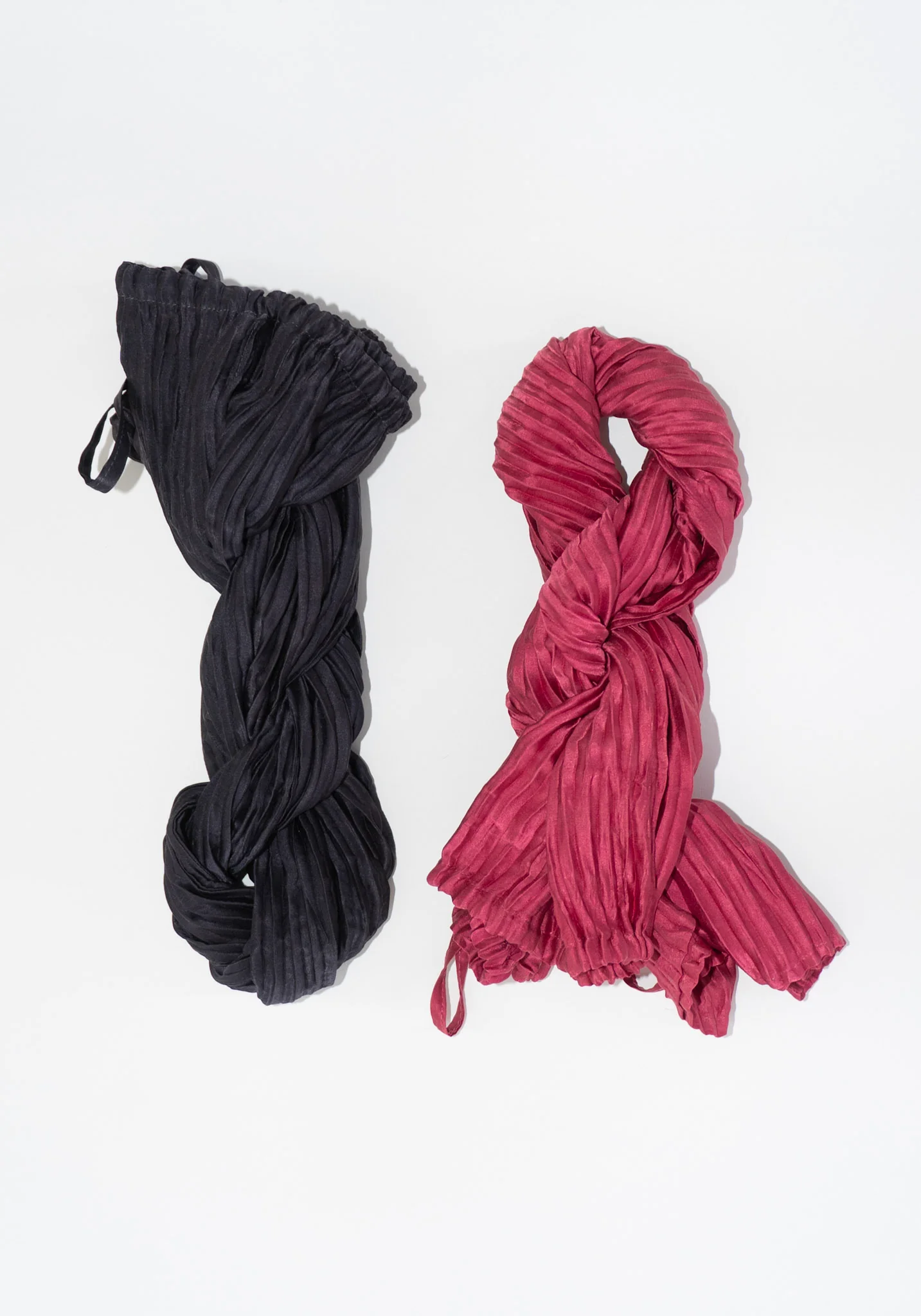 Plissé Long Skirt in Fuchsia - Image 9