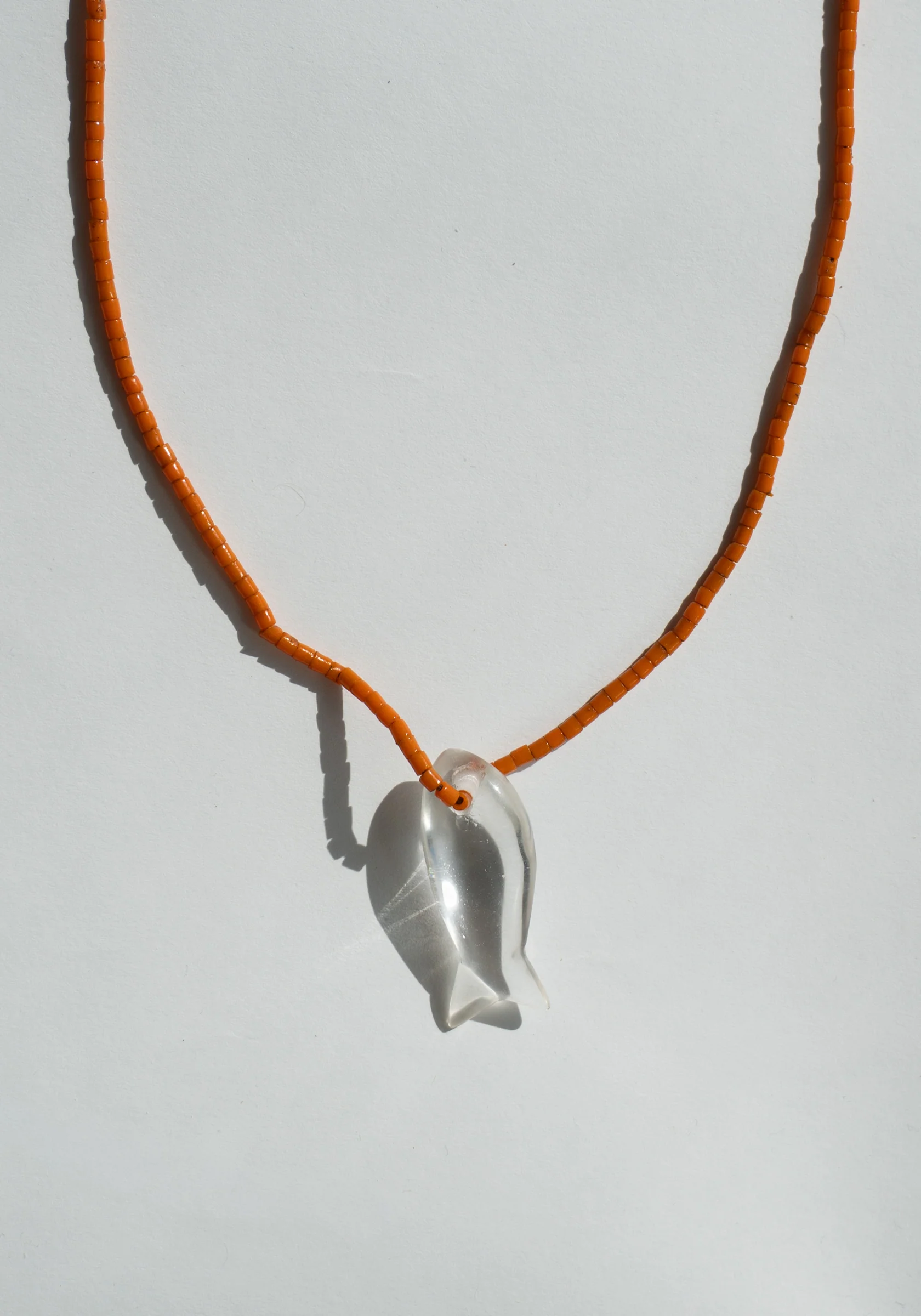 Beaded Crystal Fish Necklace - Image 3