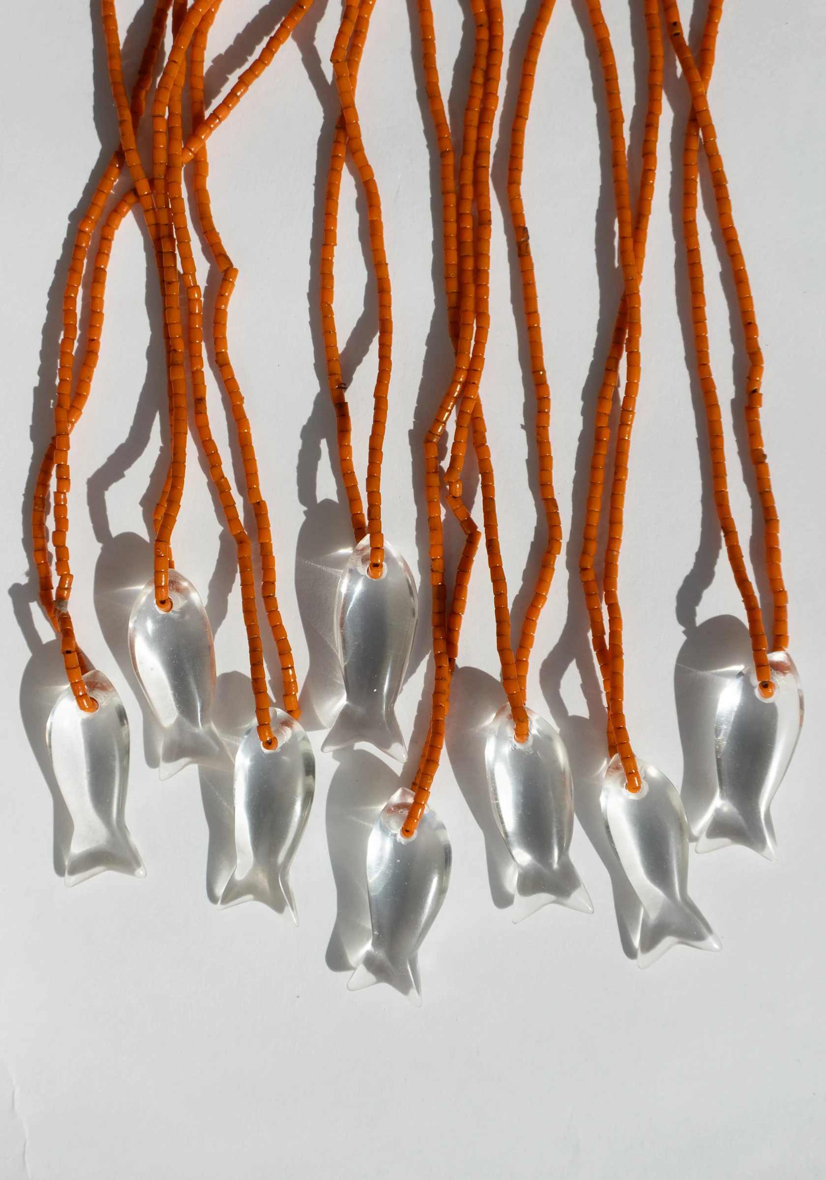 Beaded Crystal Fish Necklace - Image 6