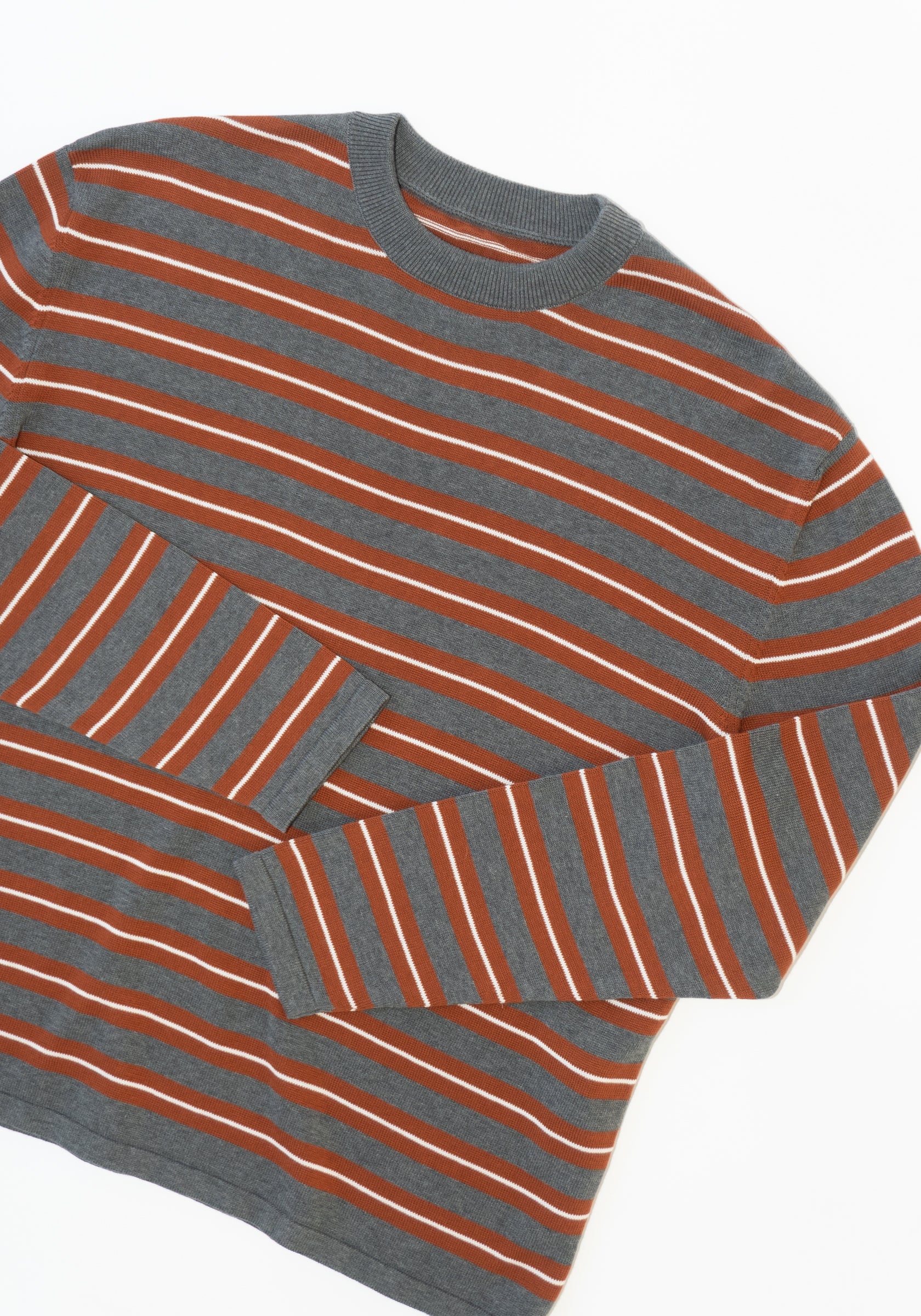 Organic Cotton Striped Long Sleeve in Brown Stripe - Image 7