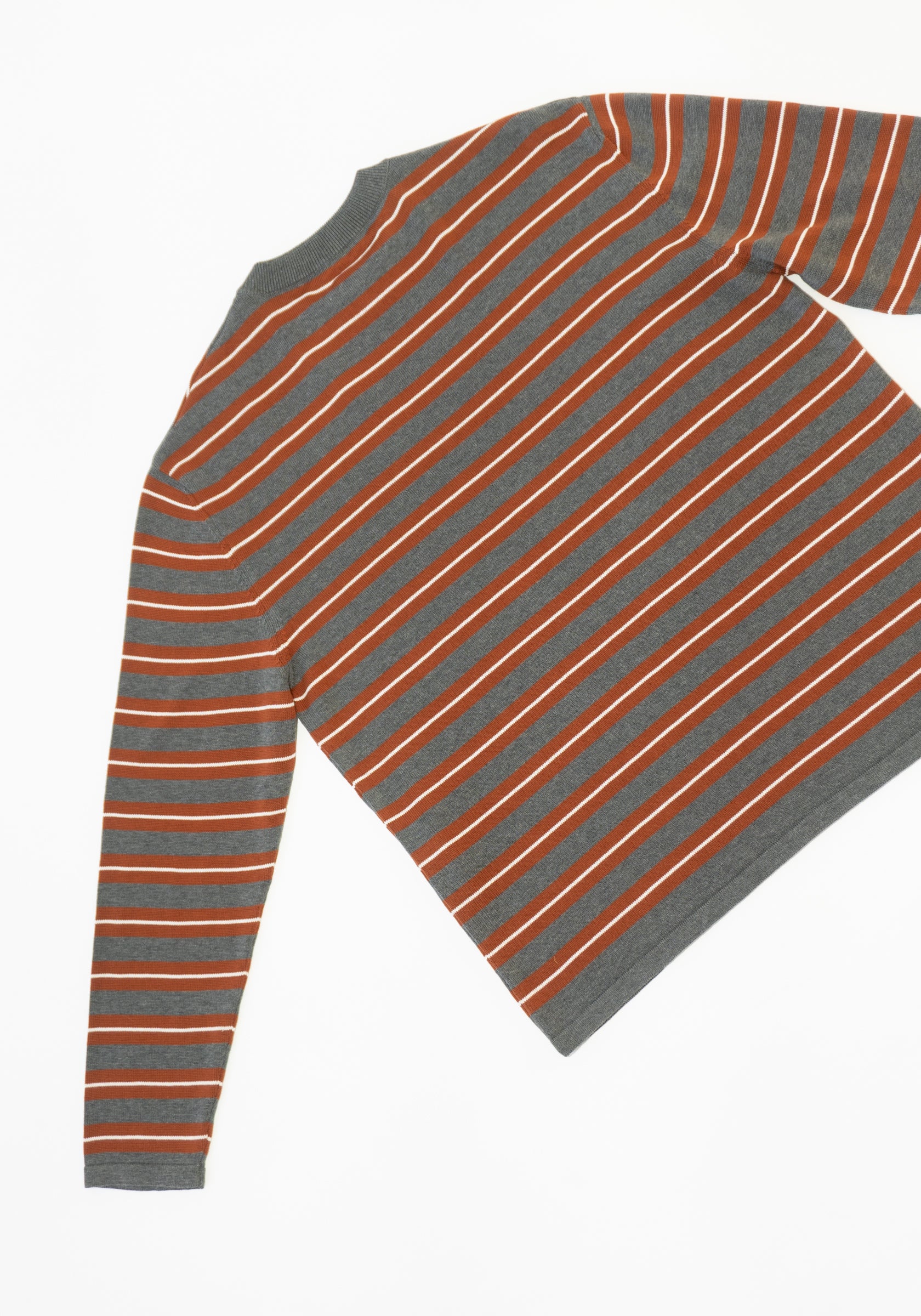 Organic Cotton Striped Long Sleeve in Brown Stripe - Image 8