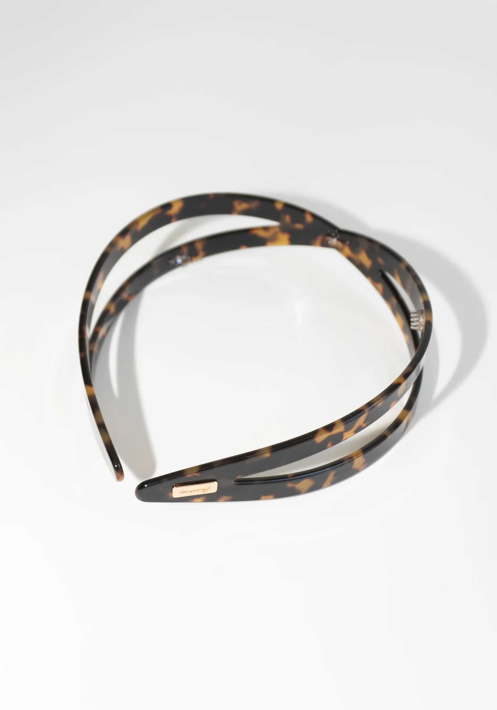 Criss Cross Headband in Yellow Tokyo Tortoise - Image 5