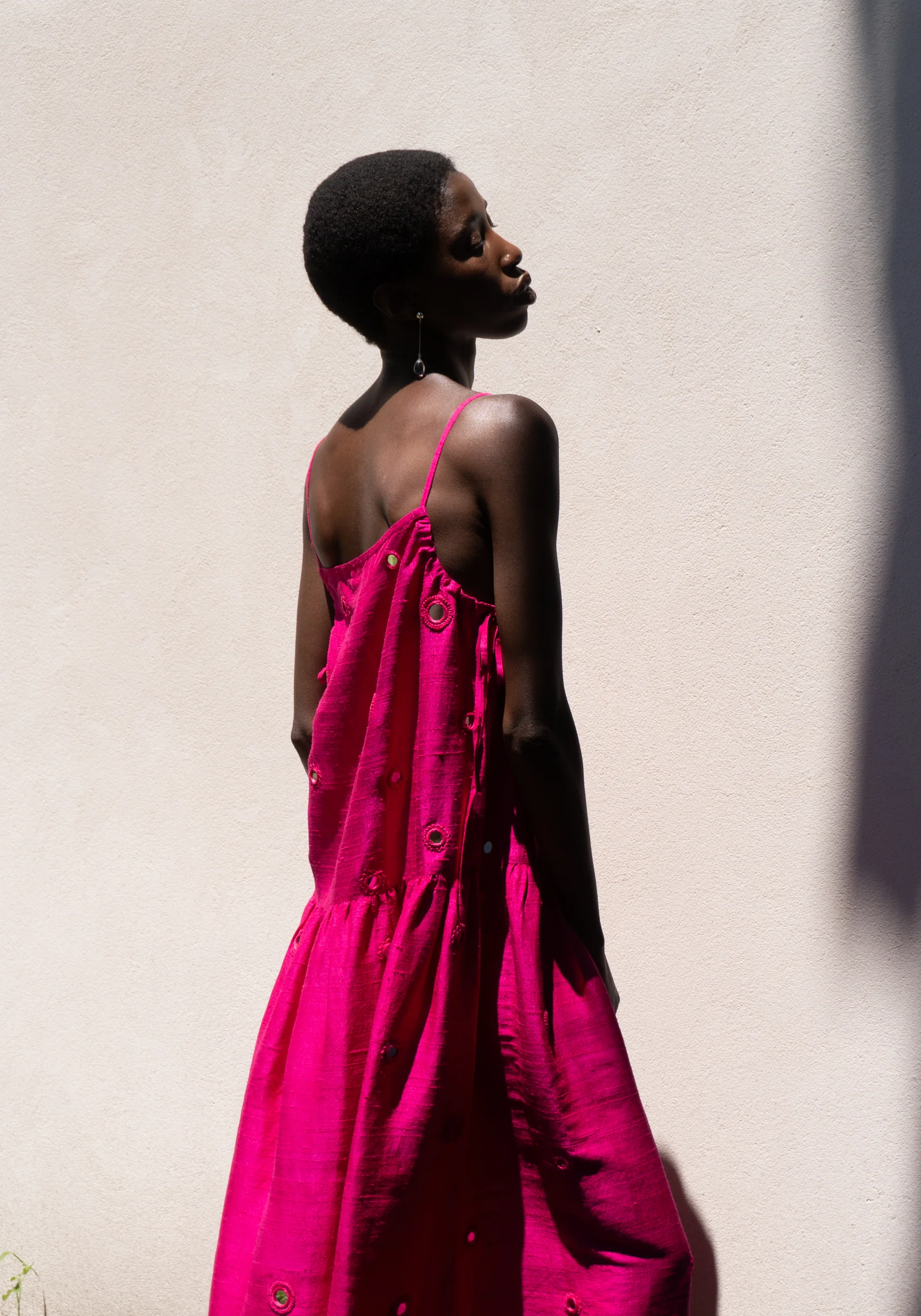 Isha Dress in Fuchsia - Image 6