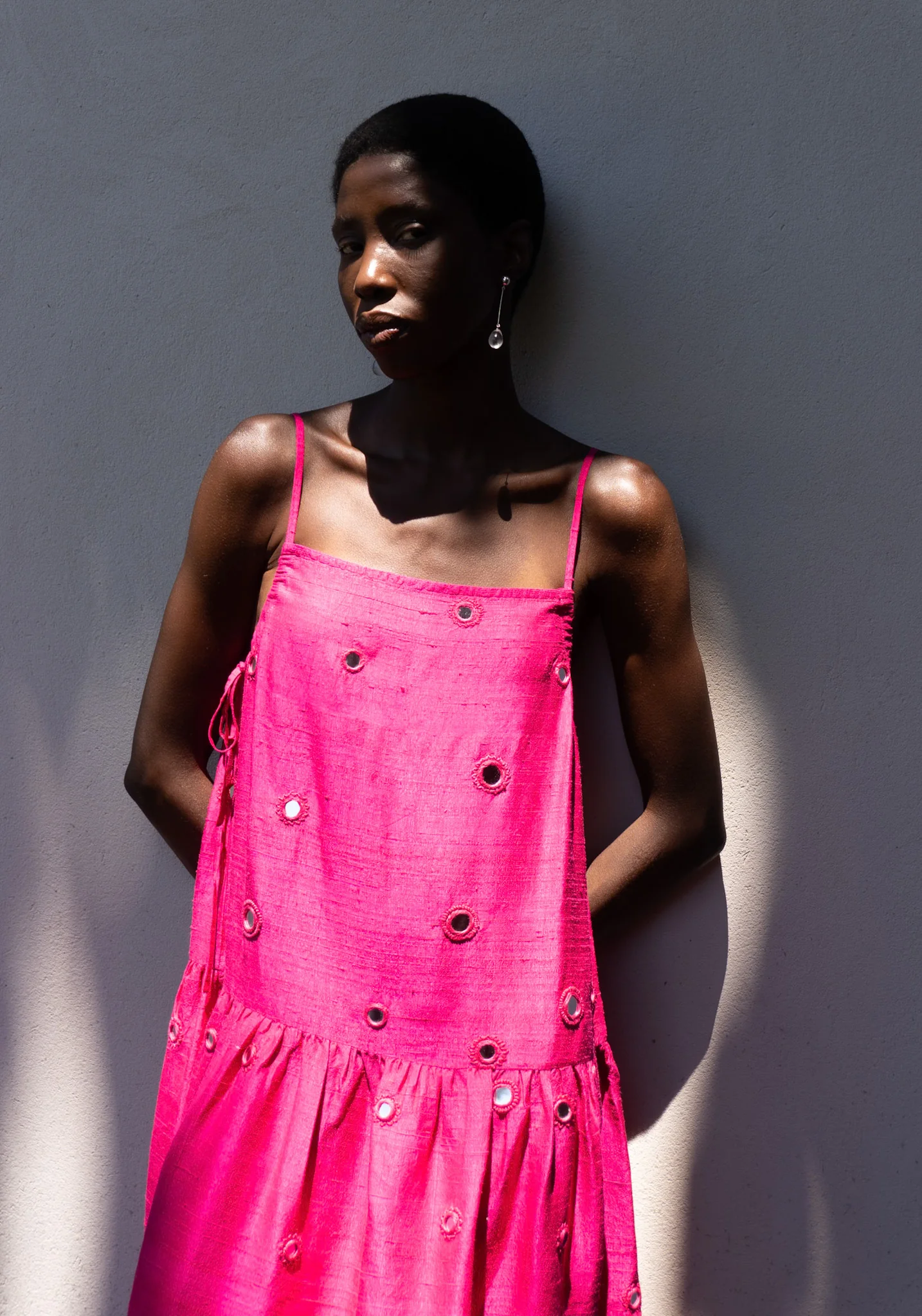 Isha Dress in Fuchsia - Image 8