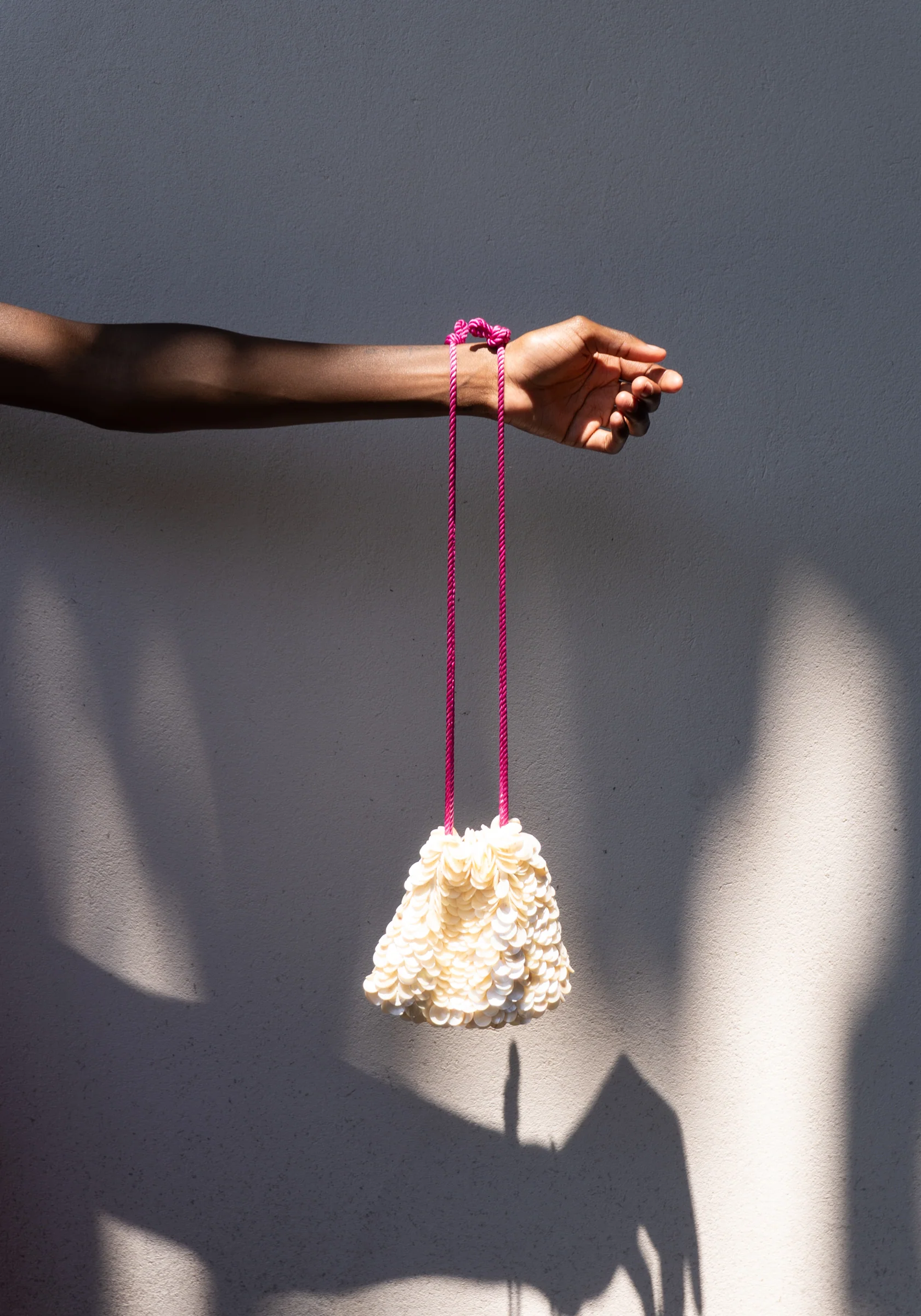 Sirena Mother of Pearl Bag in Fuchsia - Image 6