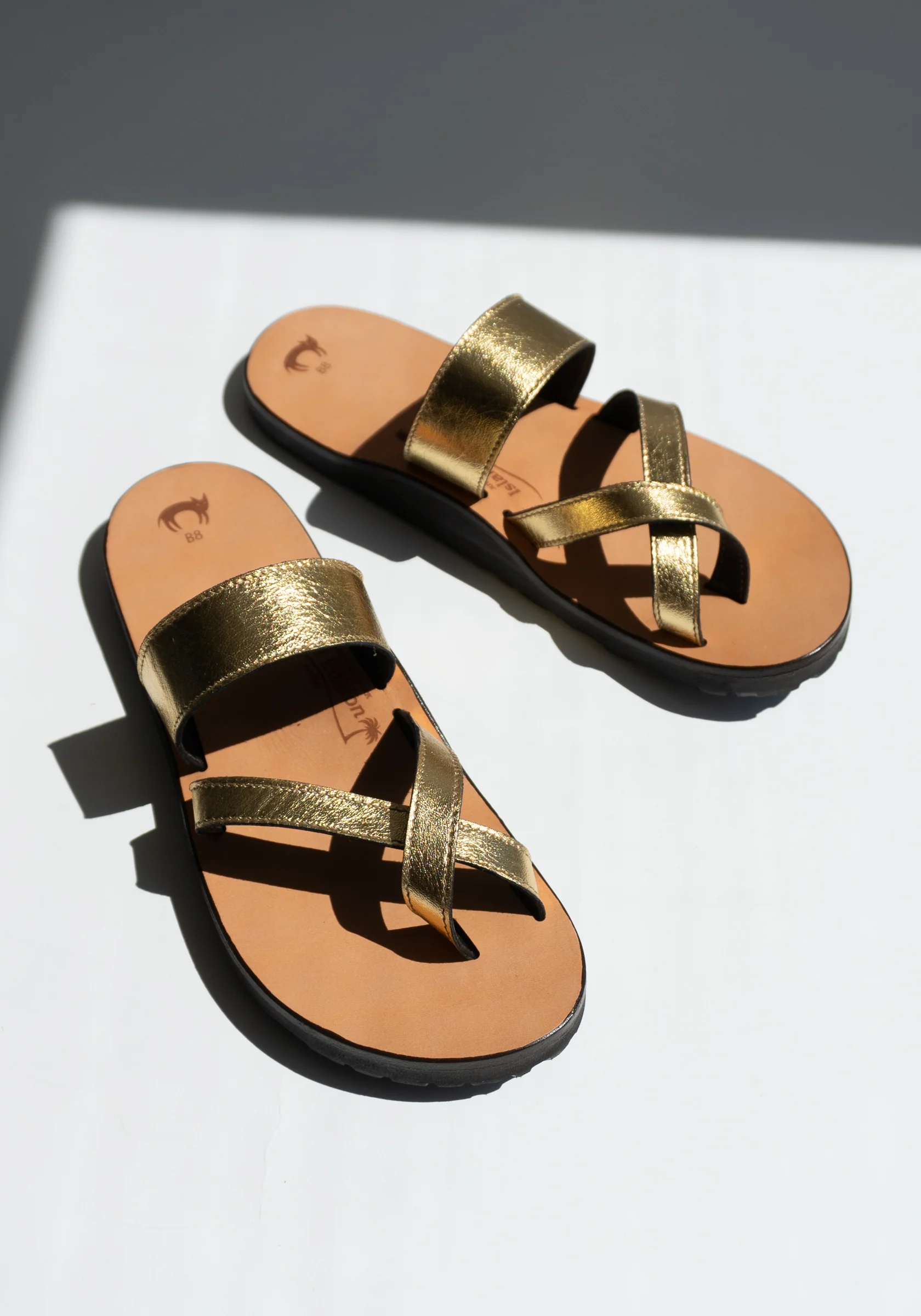 Aruba Sandal in Gold Metallic - Image 10