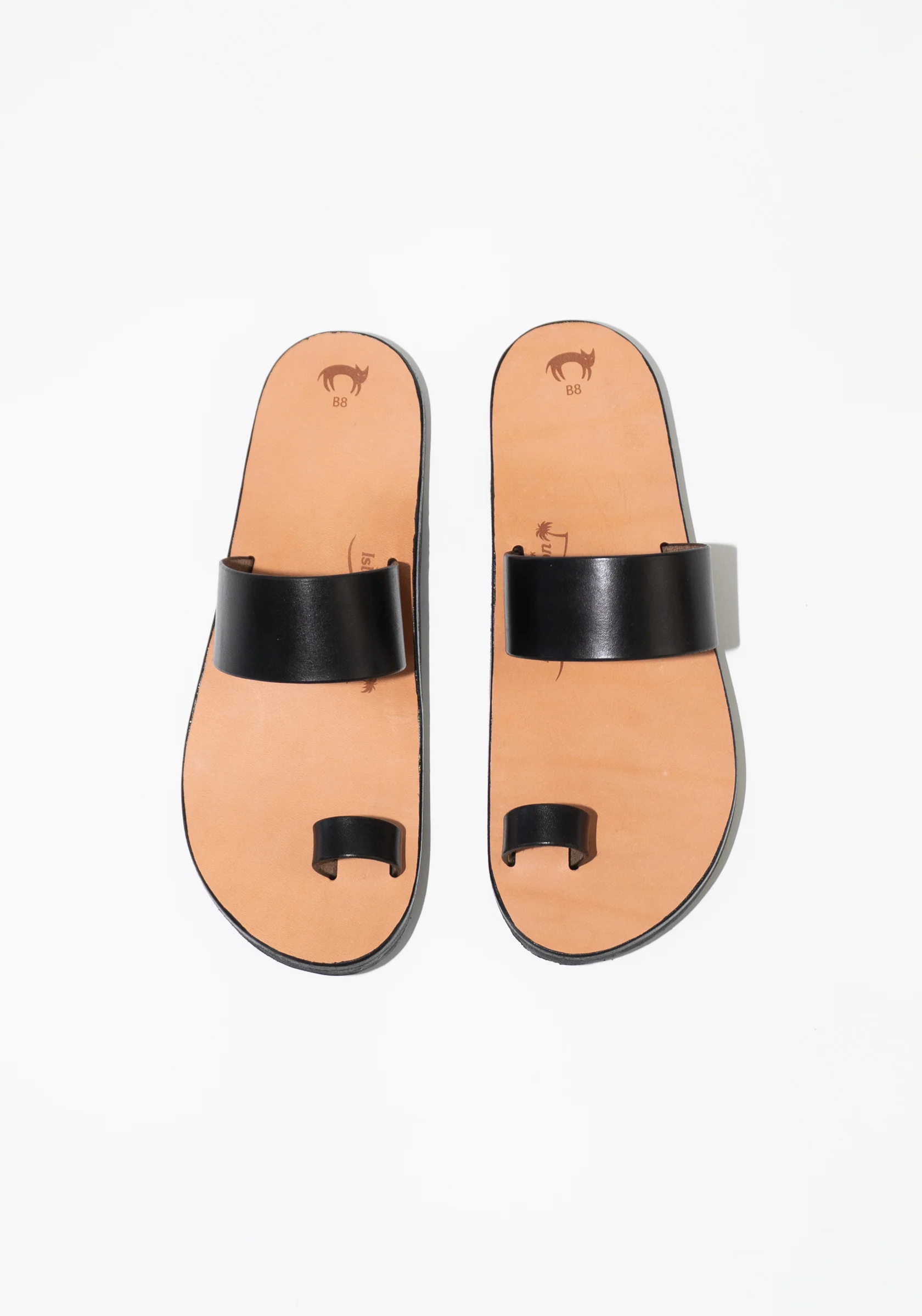 Caicos Sandals in Black Latigo