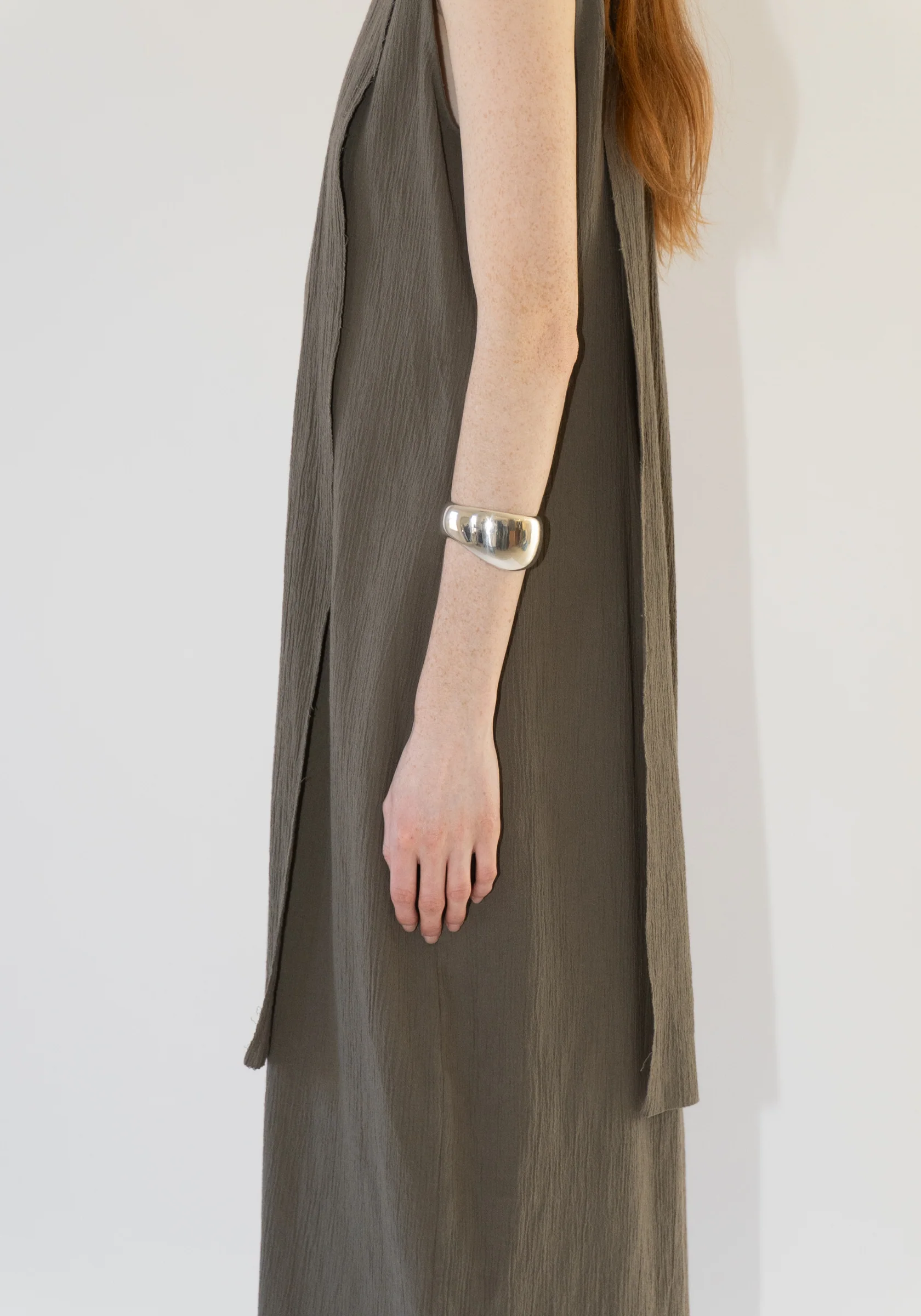 Raw Layer Dress in Clay - Image 7