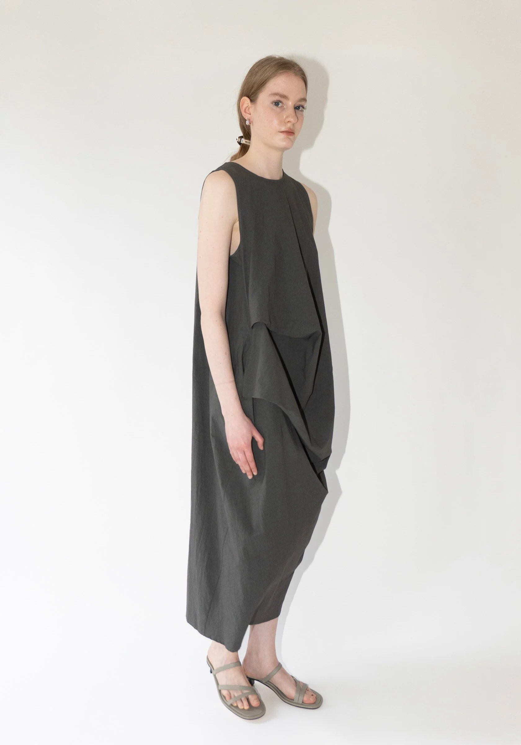 Ripstop Dress in Coal - Image 3
