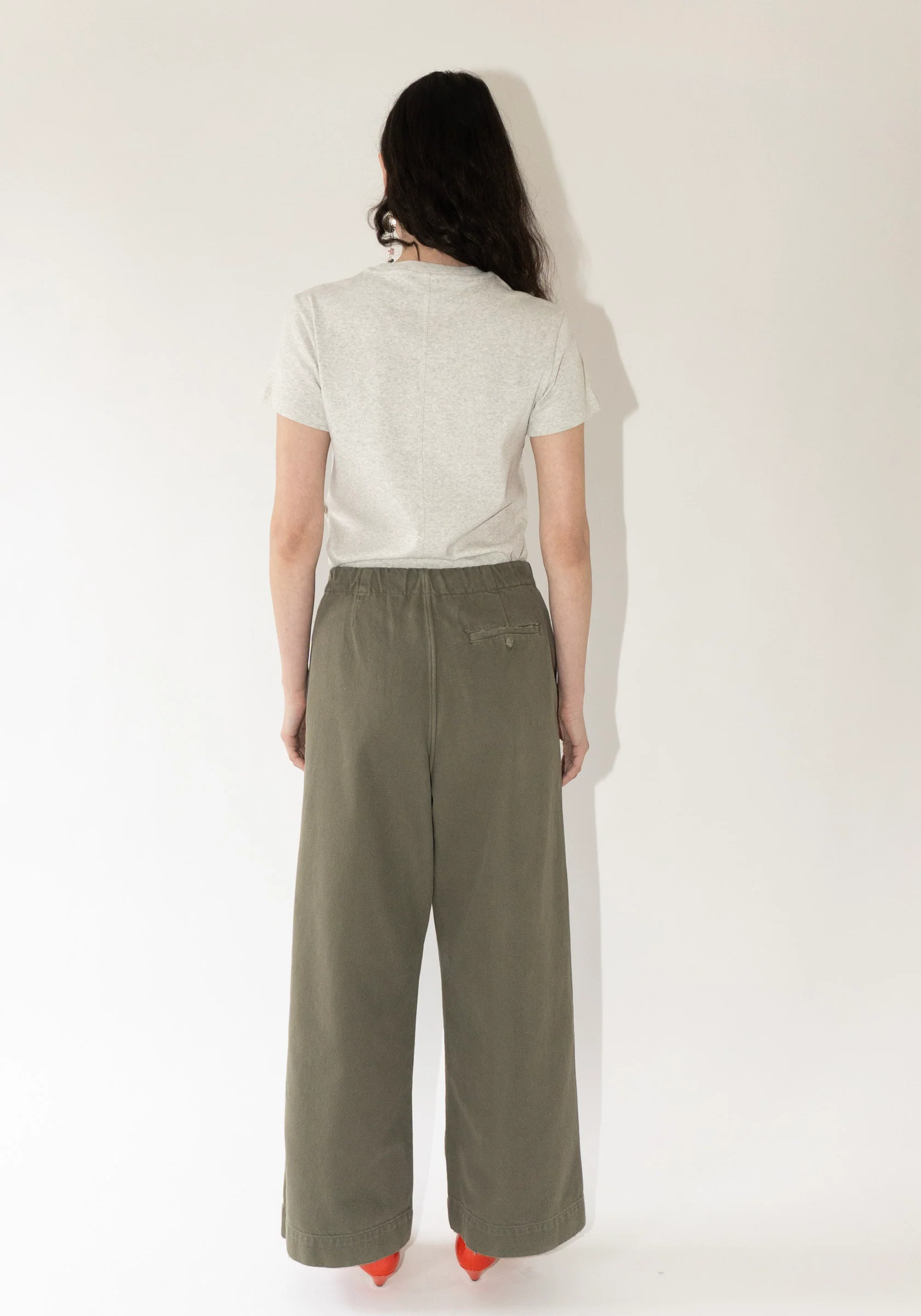 Washed Trouser in Fatigue - Image 4