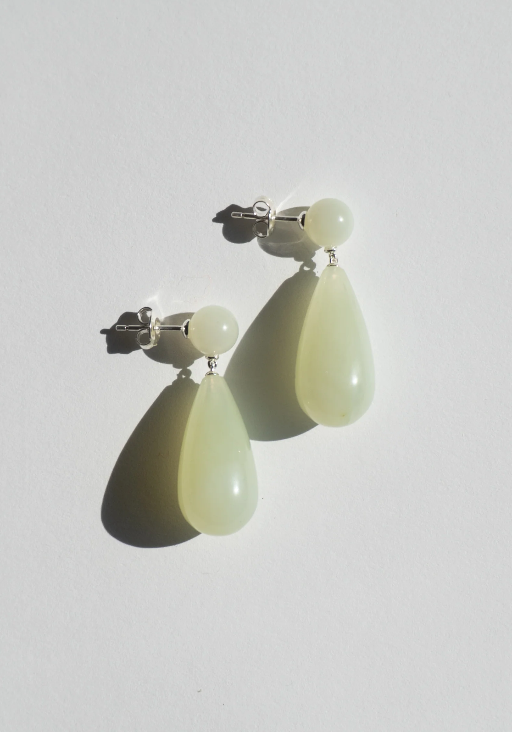 Lola Earrings in Green Serpentine - Image 5
