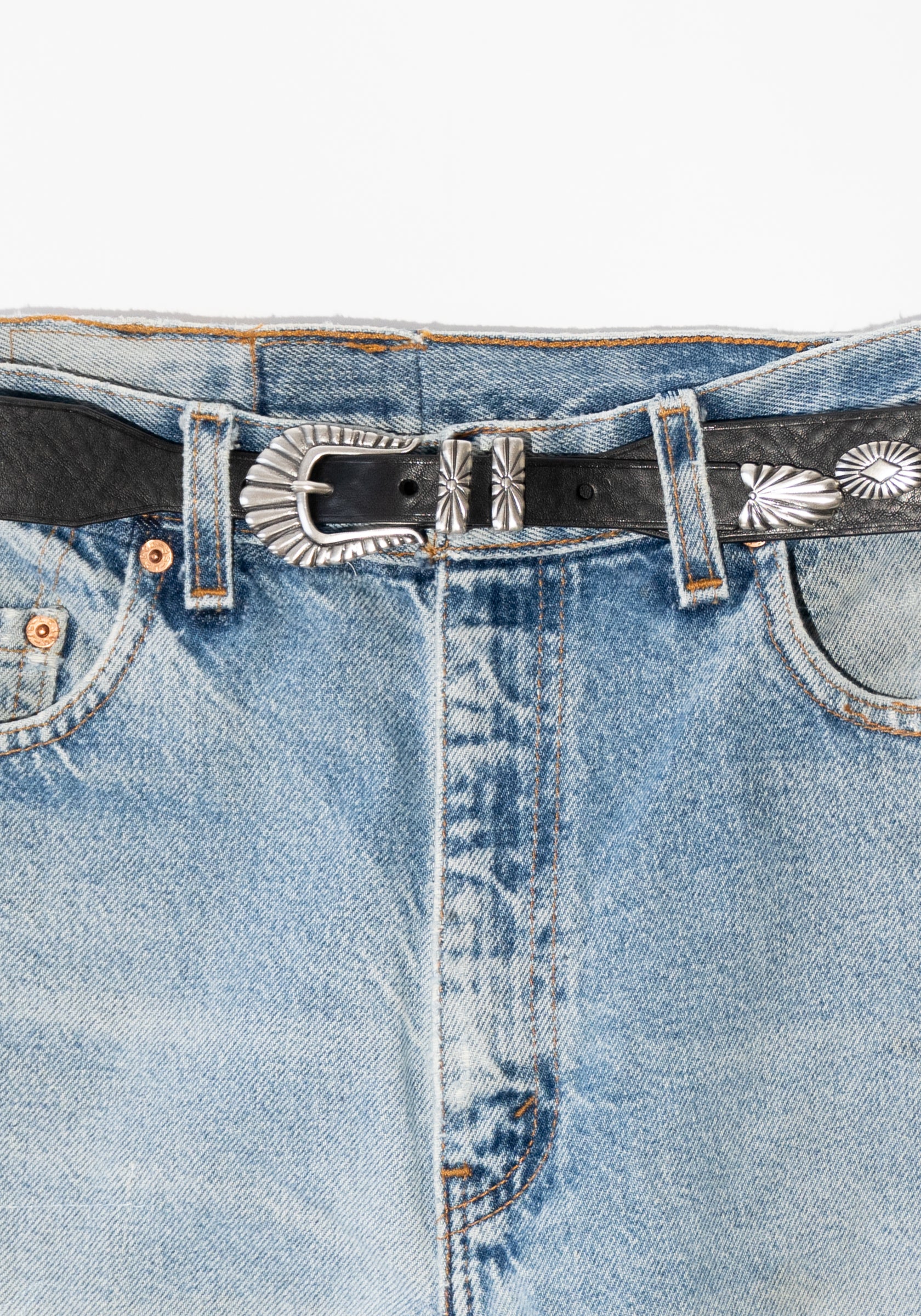 Bonnie Western Studded Belt in Black - Image 4