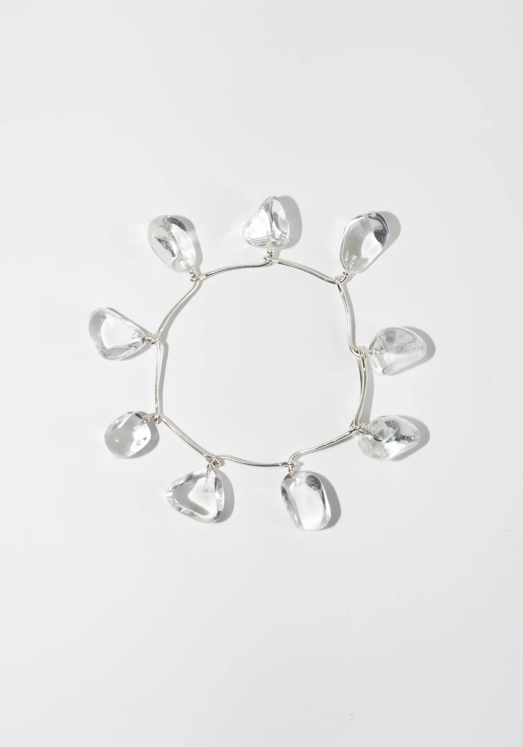 Pebbles Bracelet No.2 in Sterling + Rock Crystal - Image 5