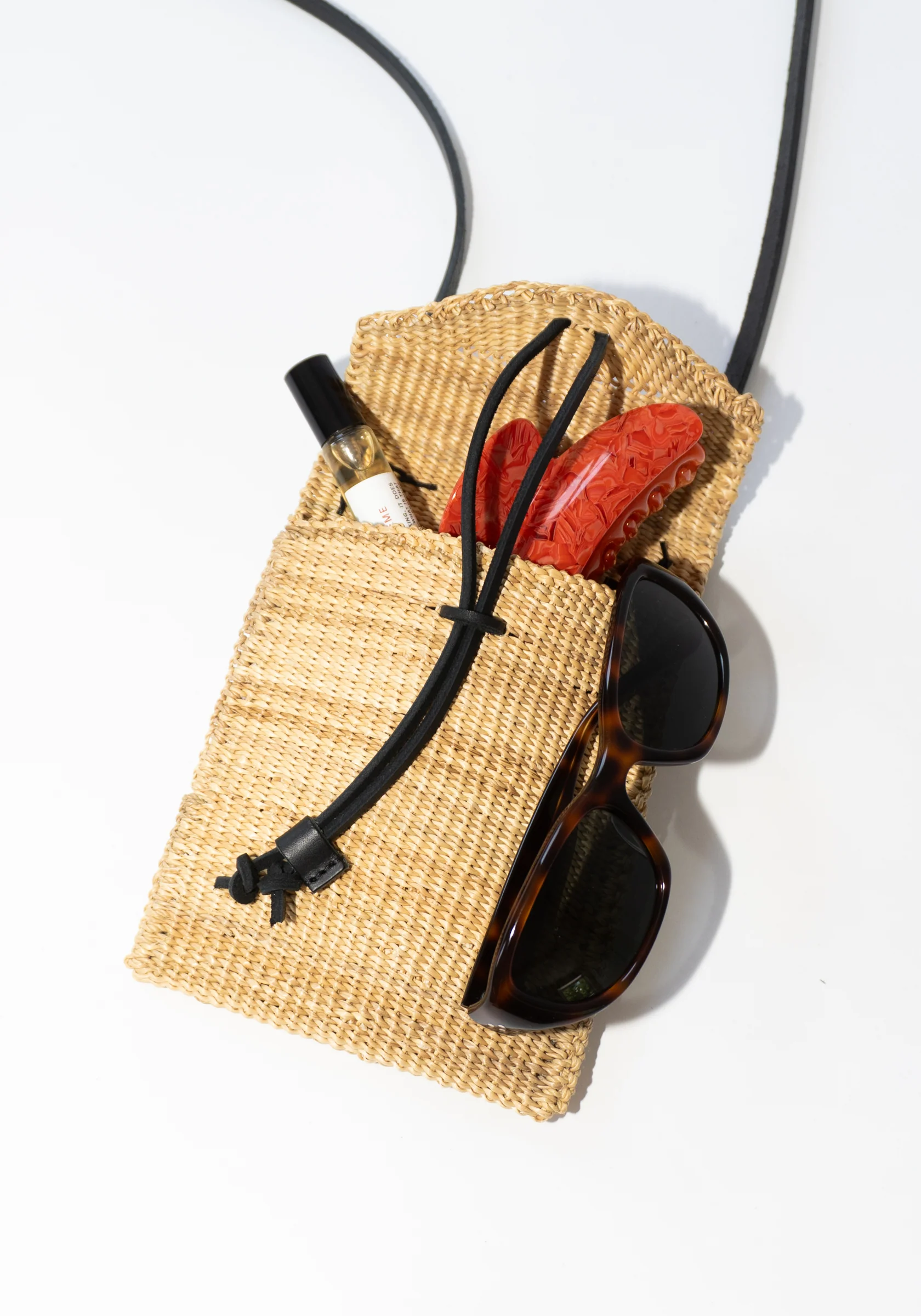 Carta Cross Body Bag in Natural and Black - Image 10