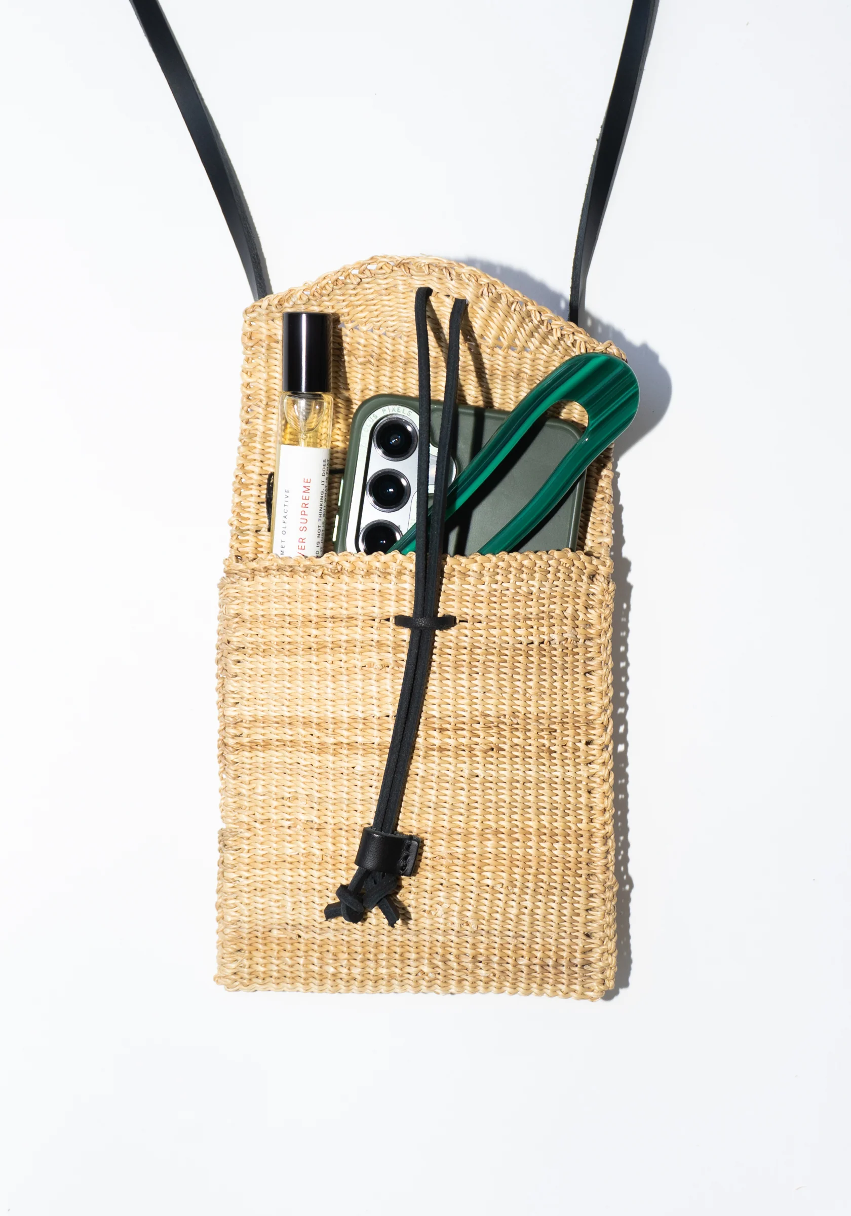 Carta Cross Body Bag in Natural and Black - Image 8