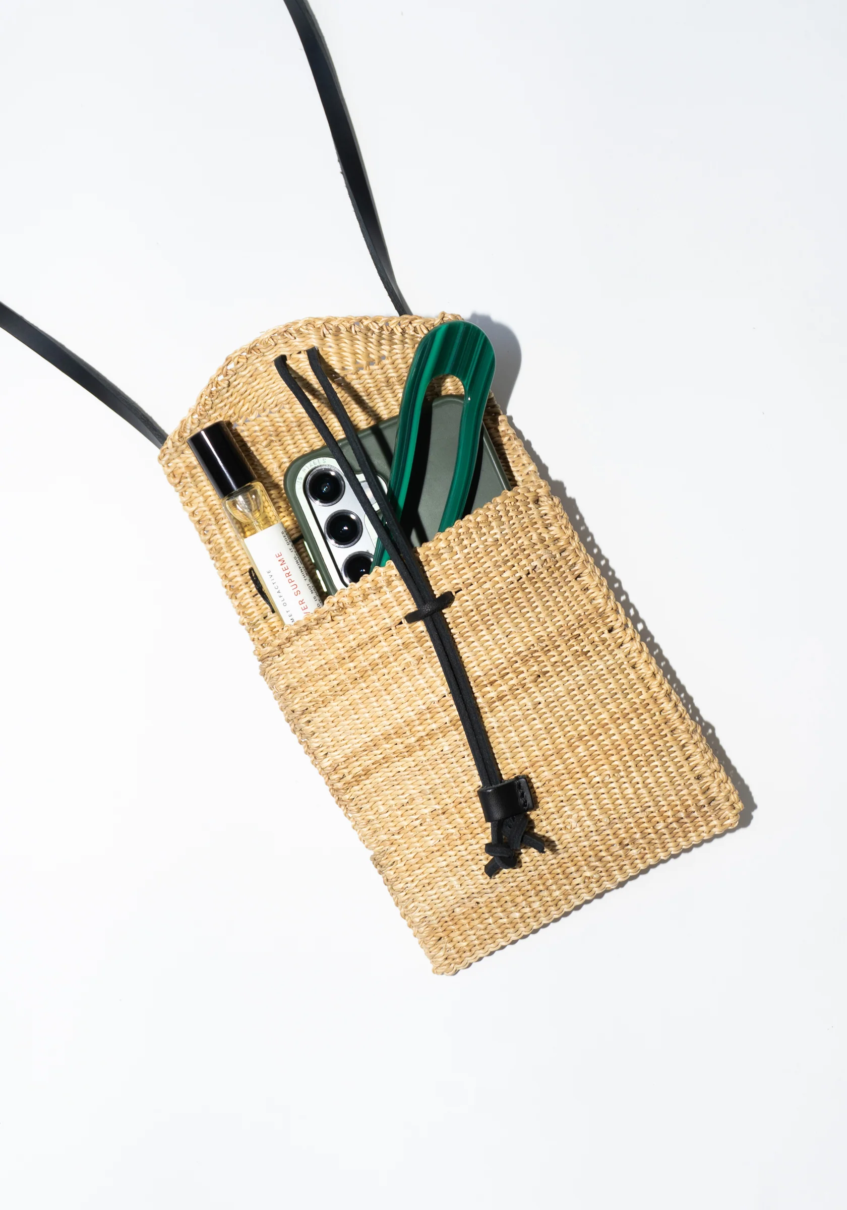 Carta Cross Body Bag in Natural and Black - Image 9