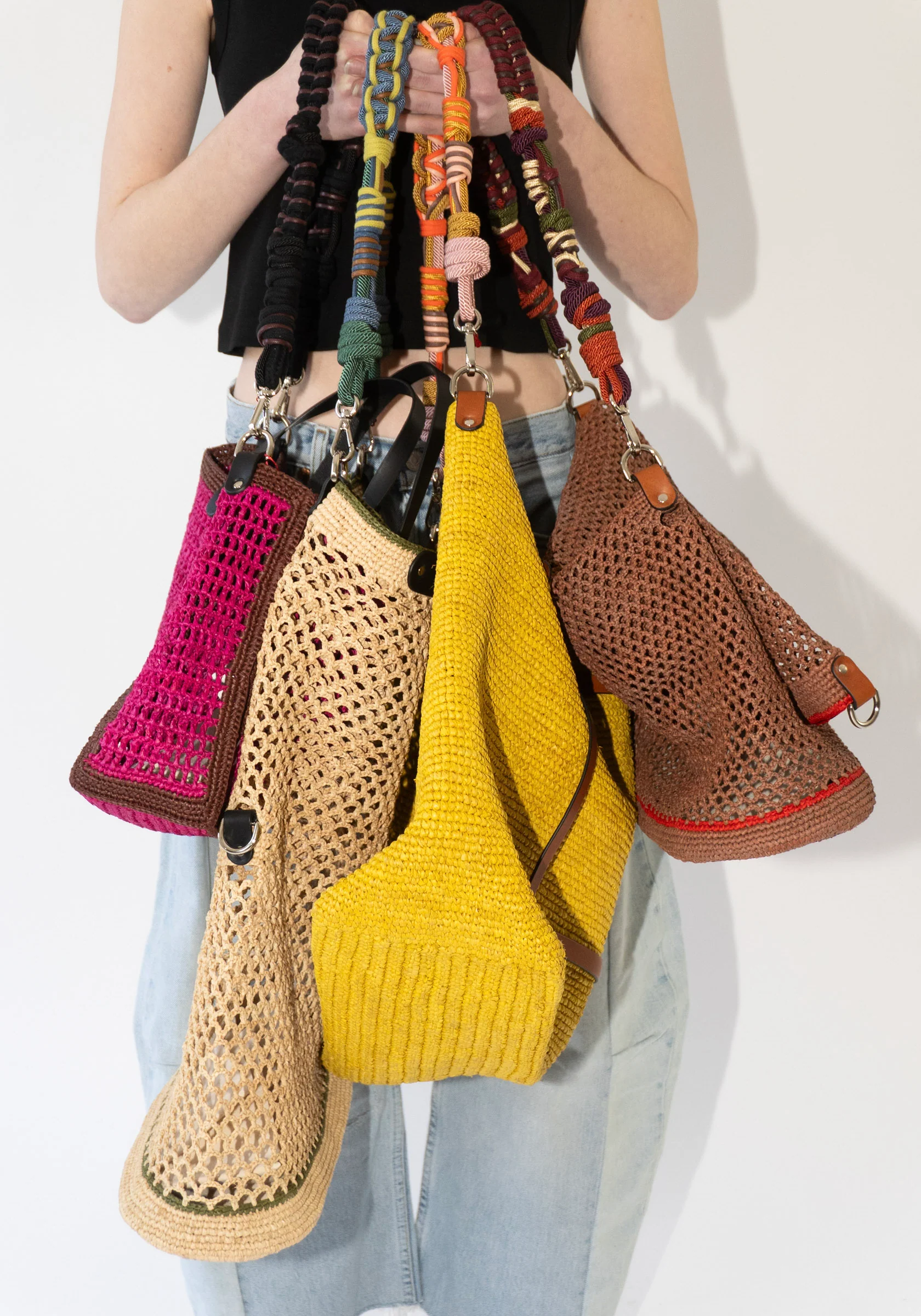 Colin Bag in Natural and Green with Alice Strap - Image 13