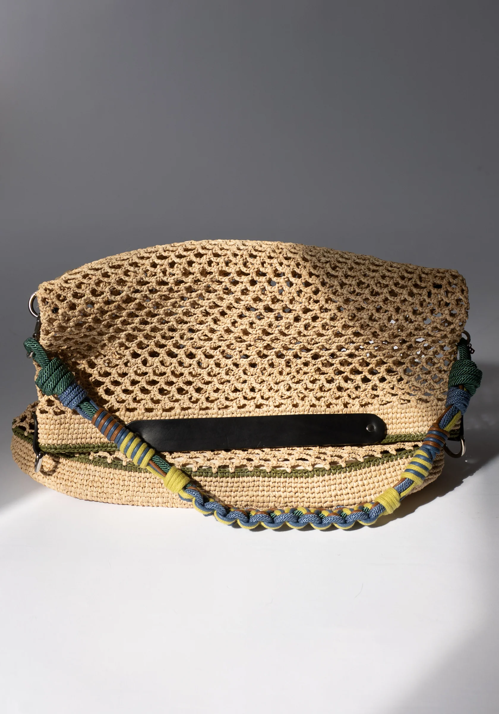 Colin Bag in Natural and Green with Alice Strap - Image 8