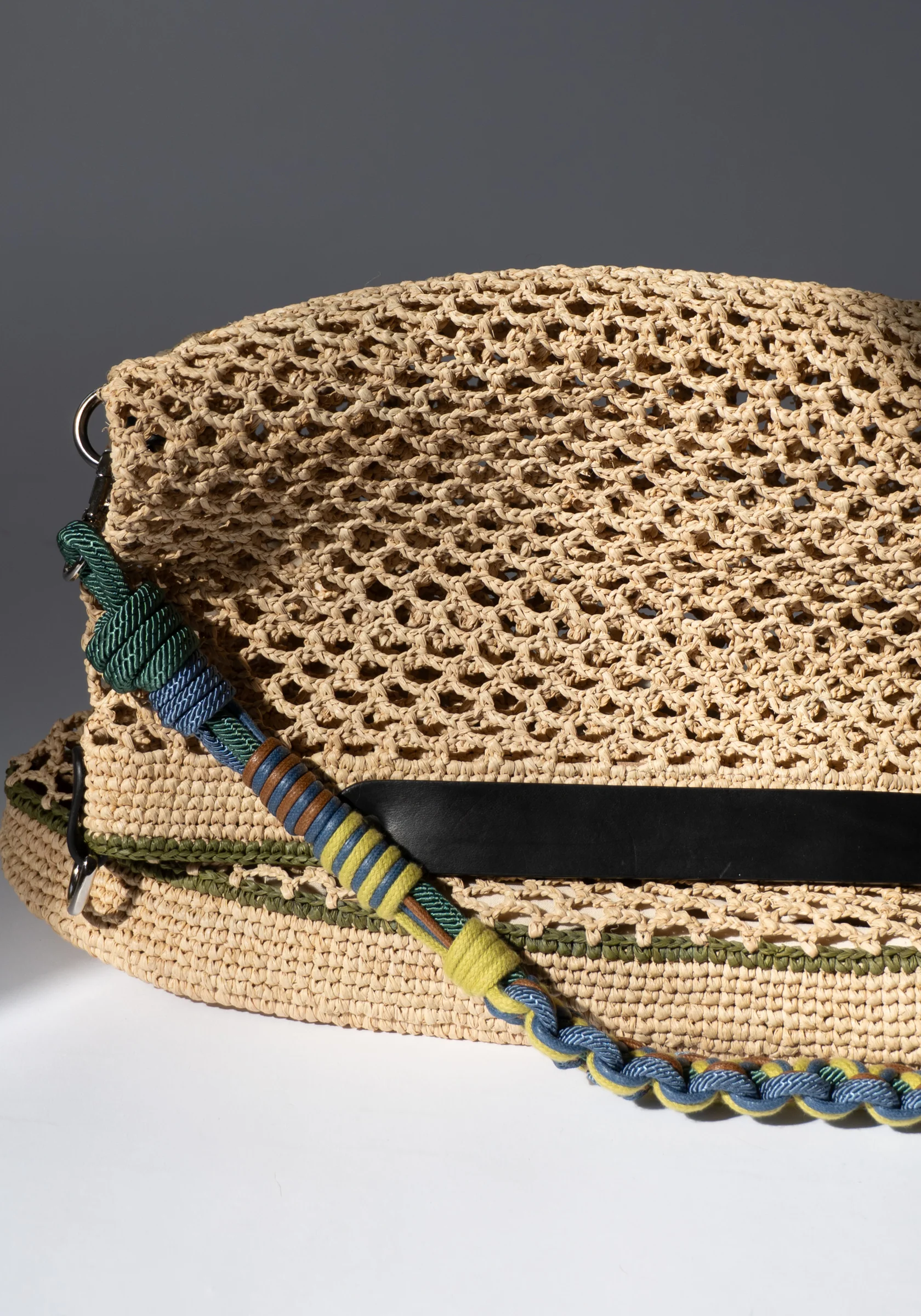 Colin Bag in Natural and Green with Alice Strap - Image 9