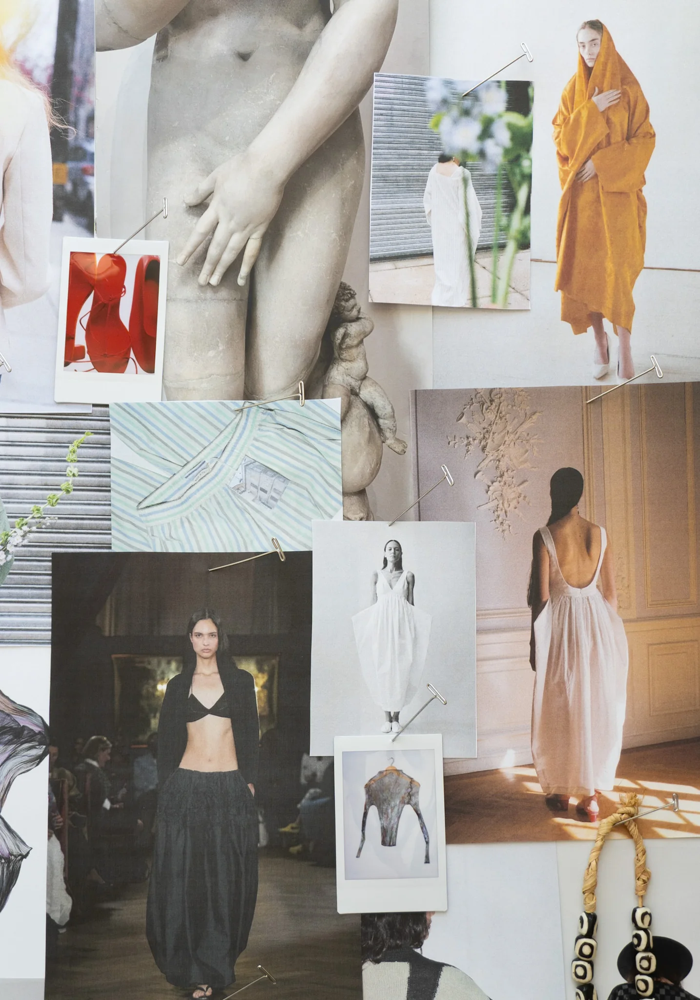 Sculptural Textured Cotton Dress in Off White - Image 11
