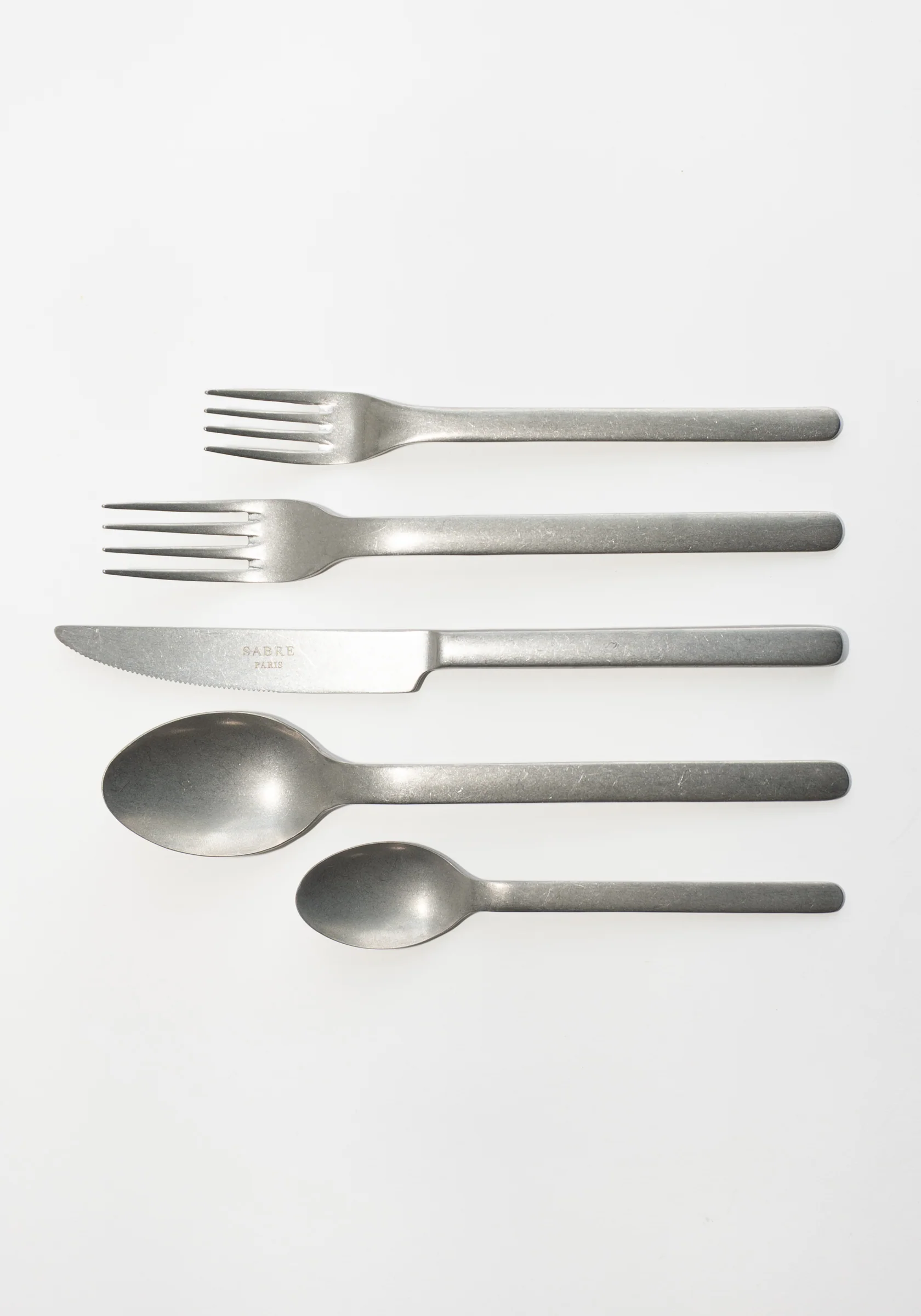 5 Piece Loft Vintage Stainless Steel Set - Image 3