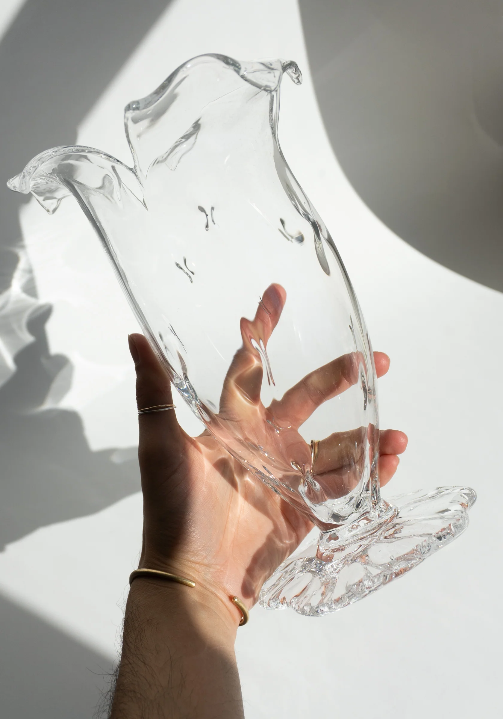 Handblown Glass Large Malva Vase - Image 2
