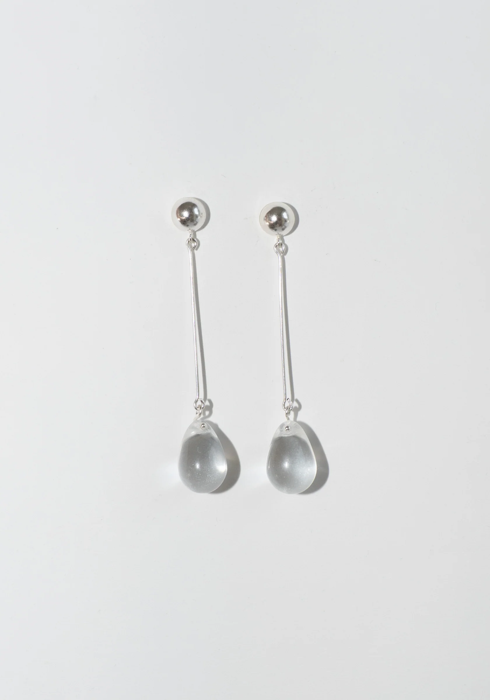 Long Gota Earrings in Clear - Image 4