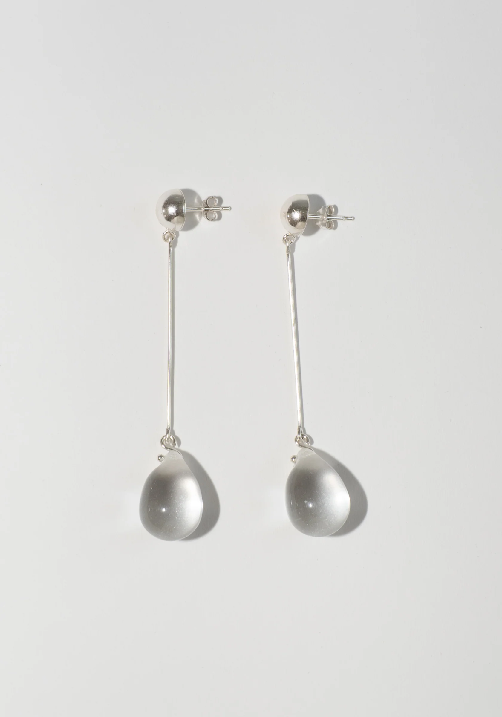 Long Gota Earrings in Clear - Image 6