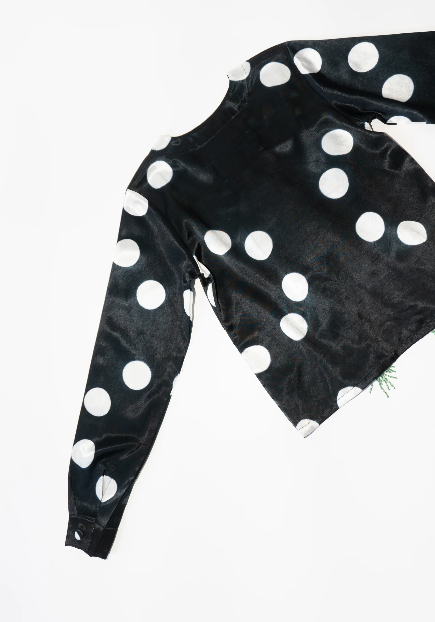 Beaded Fringe Moon Dye Cardigan in Black - Image 8
