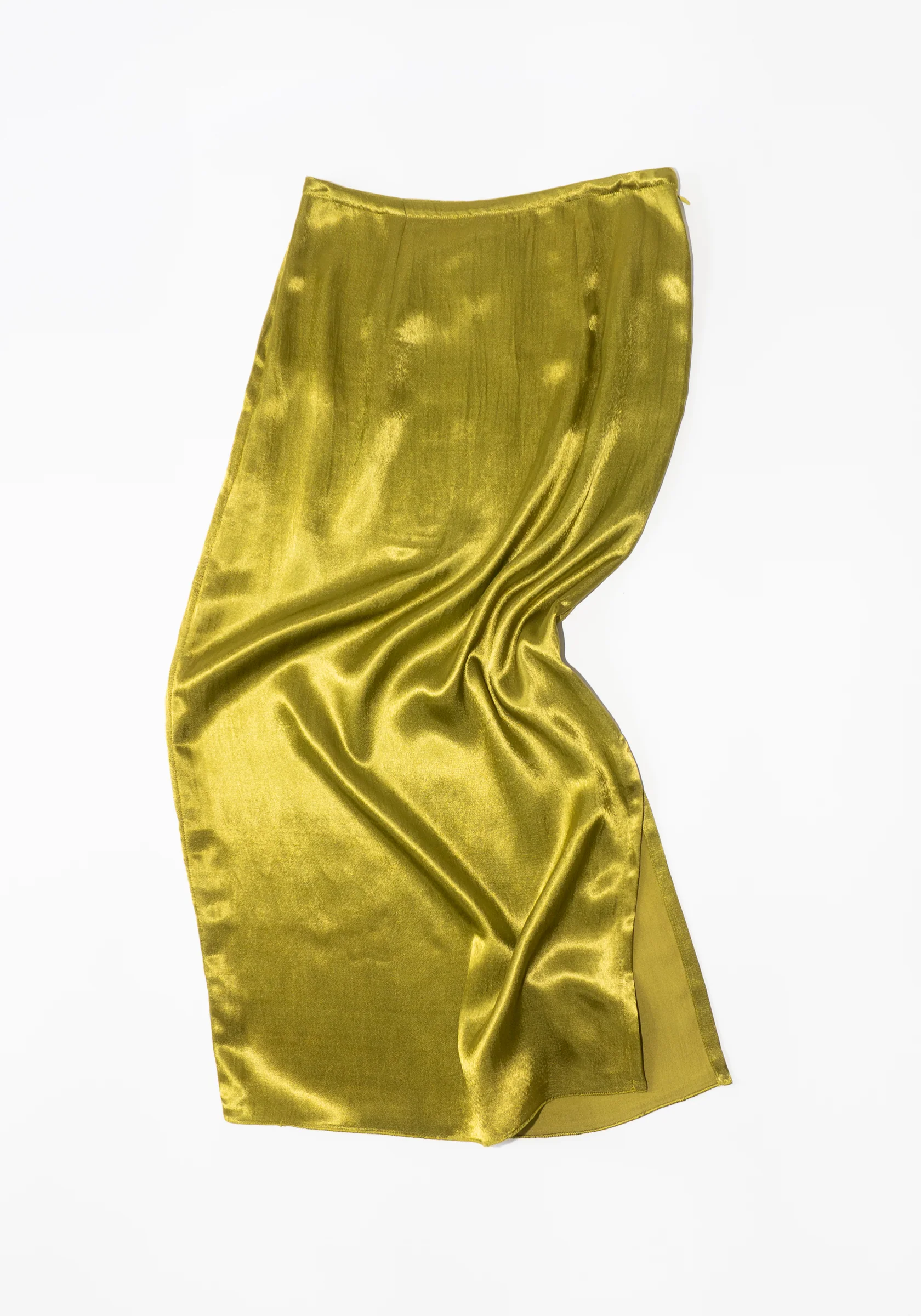 Slip Skirt in Acid Green - Image 10