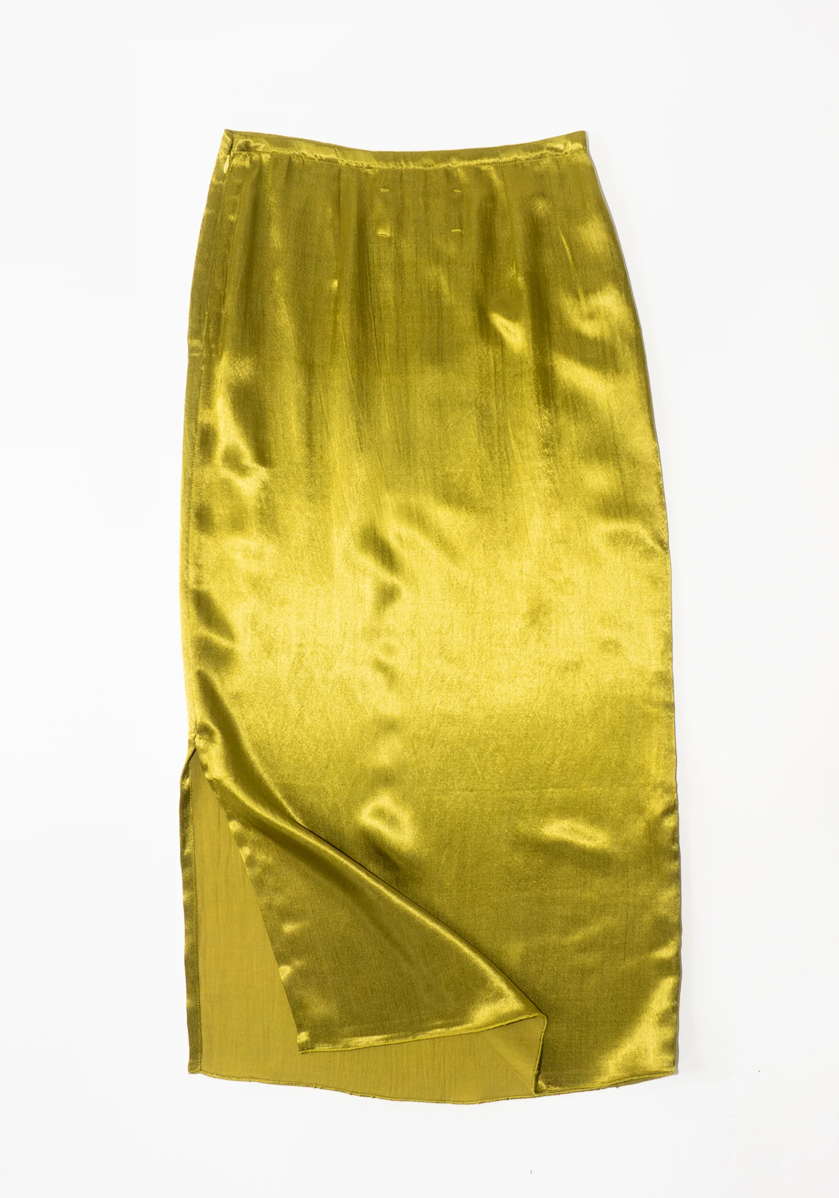 Slip Skirt in Acid Green - Image 6