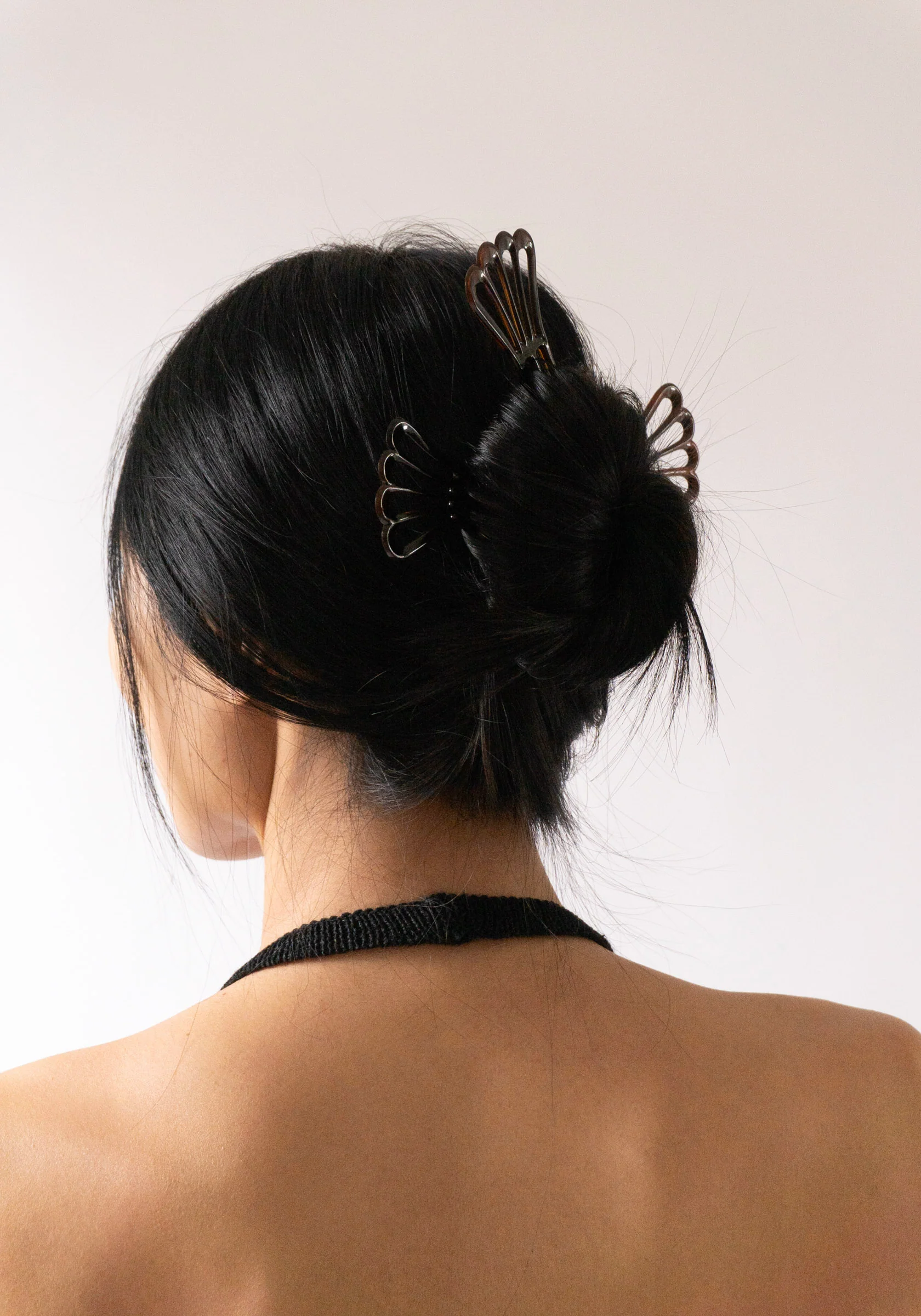 French Wavy Chignon Hair Pin Set of 3