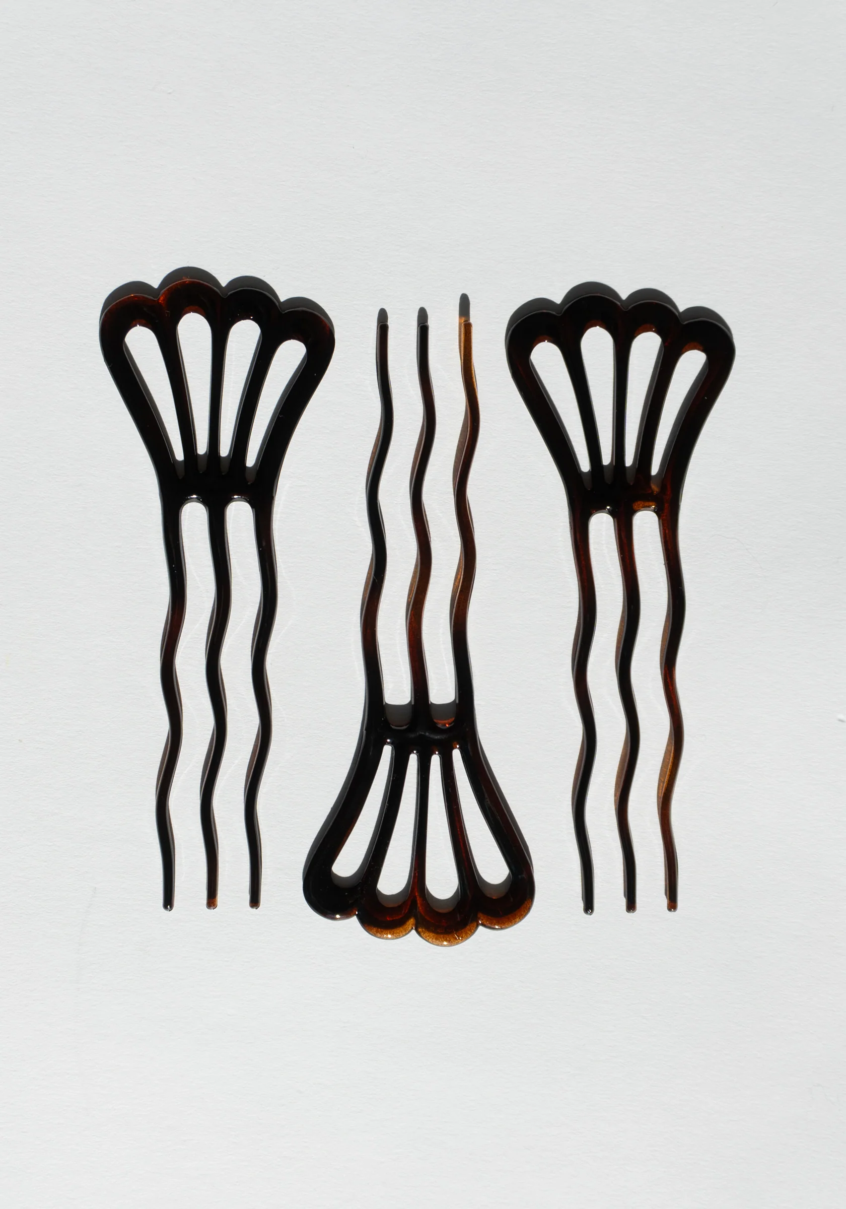 French Wavy Chignon Hair Pin Set of 3 - Image 2