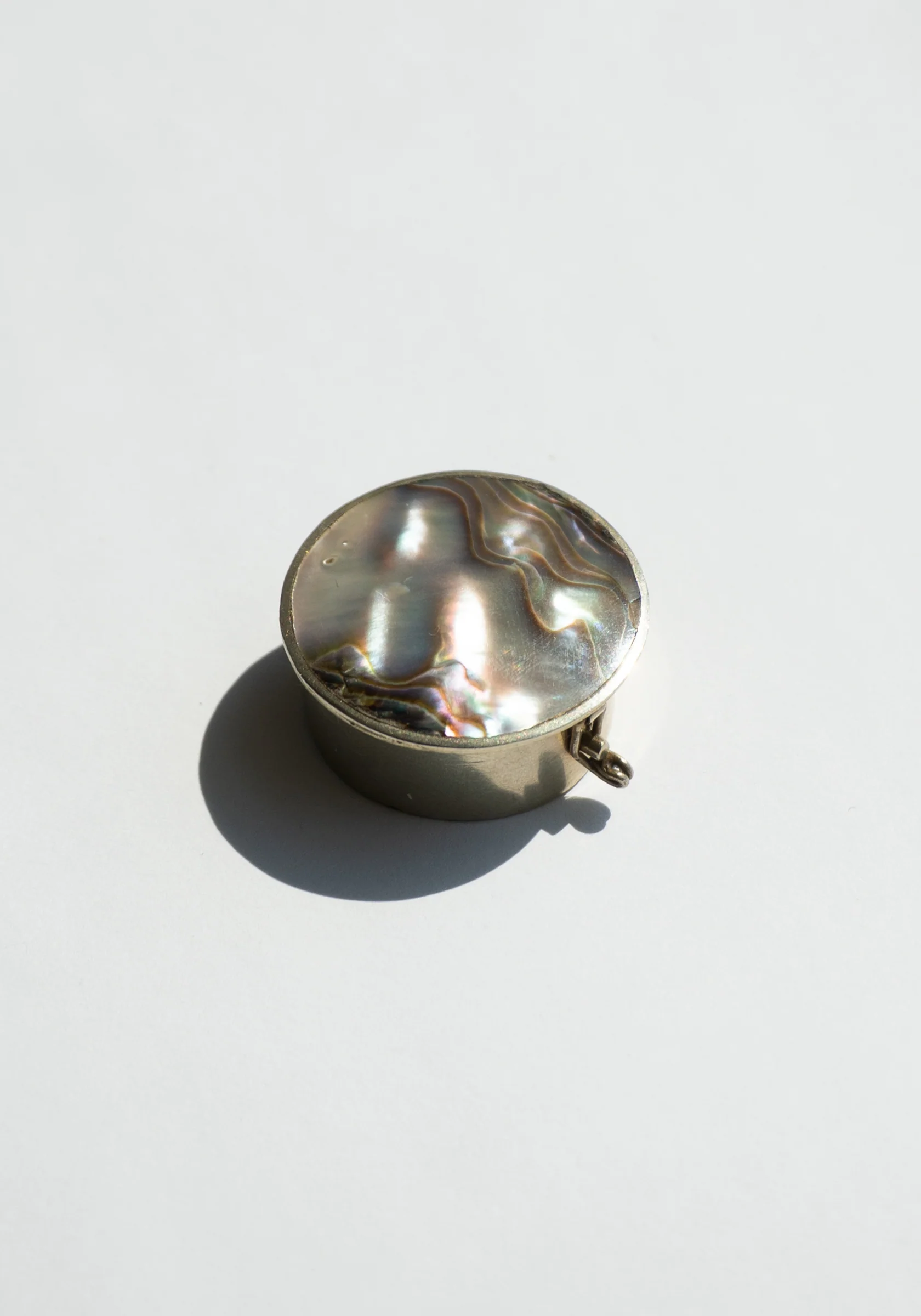 Vintage Abalone Pillbox - Image 4